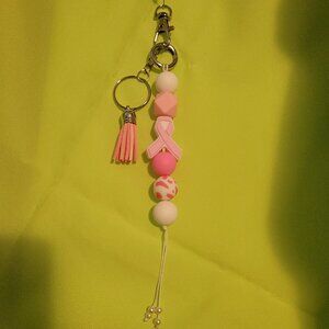 Handmade Cancer awareness krychain